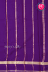 Pure Mysore Crepe Silk Saree-Purple-PA21800
