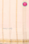 Pure Mysore Crepe Silk Saree -Lightpink And White Red-PA01237