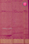 Pure Mysore Crepe Silk Saree -Olive green And Mejentapink-PA01162