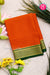 Pure Mysore Crepe Silk Saree-Orange And Green-PA22389