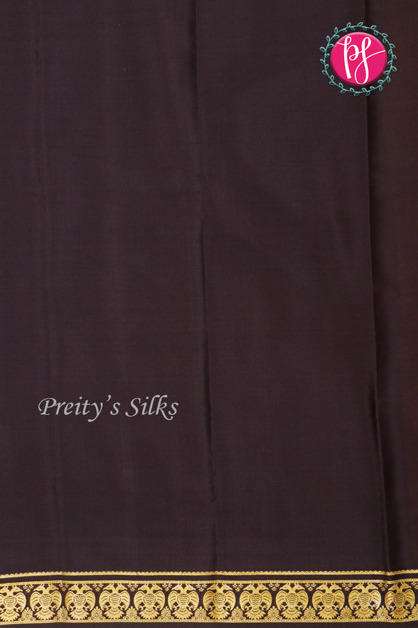 Pure Mysore Crepe Silk Saree-Gandaberunda-Yellow And Black-PA19895