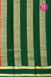 Pure Mysore Crepe Silk Saree -Red And BottleGreen-PF860498