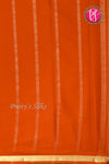 Pure Mysore Crepe Silk Saree -Orange-PA03056