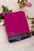 Pure Mysore Crepe Silk Saree- DeepPink And Navyblue-PA19960