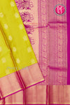Pure Kanchipuram Silk Saree-Olivegreen And Pink-PF72295