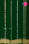 Pure Mysore Crepe Silk Saree-Bottlegreen-PF20850