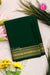 Pure Mysore Crepe Silk Saree-Bottlegreen- PA35304