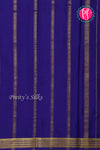 Pure Mysore Crepe Silk Saree-Mejentapink And Navyblue-PA22237