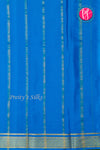 Pure Mysore Crepe Silk Saree-Royalblue And Tealblue-PA22355