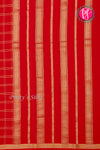 Pure Mysore Crepe Silk Saree-Doublechecks-Red-PA20527