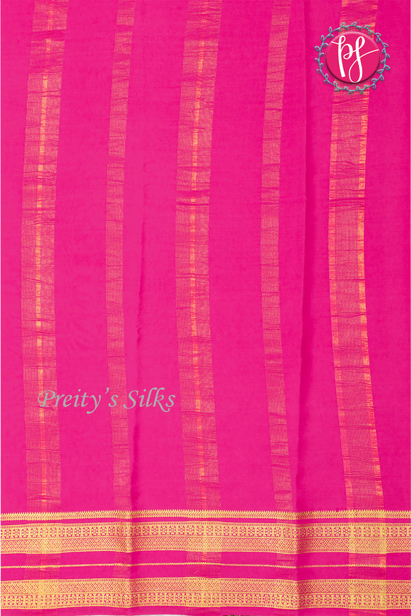 Pure Mysore Crepe Silk Saree-Lavender And Pink-PA19929