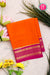 Pure Mysore Crepe Silk Saree- Orange And Pink-PA34172