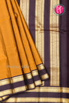 Pure Kanchipuram Silk Saree-Light brown And Darkbrown-PF45411