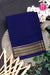 Pure Mysore Crepe Silk Saree-Navyblue- PA33665