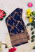 PURE KADDI BANARASI GEORGETTE SILK SAREE-Navyblue-PA29680