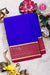 Pure Mysore Crepe Silk Saree-Royal Blue And Deepmejentapink-PA28865