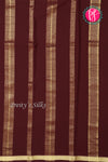 Pure Mysore Crepe Silk Saree-Singlechecks-Maroon-PA20527