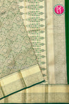 Brocade Kanchipuram Silk Saree-bottle Green-PA04496