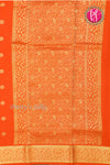 Pure Mysore Crepe Silk Saree -Orange-PF85868
