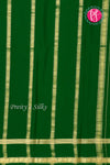 Pure Mysore Crepe Silk Saree -Mustard yellow And Green-PF82480