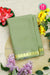 Pure Mysore Crepe Silk Saree-Light Olivegreen-PA21766