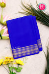 Pure Mysore Crepe Silk Saree-Royalblue-PA35304