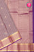 Half Pure Kanchipuram Silk Saree-Grey And Purple-PA25779