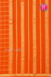 Pure Mysore Crepe Silk Saree-Doublechecks-Orange-PA20527