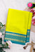 Pure Mysore Crepe Silk Saree-Neongreen And Tealblue-PA29001