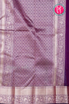 Pure Brocade Kanchipuram Silk Saree-Deeppurple-PA24536