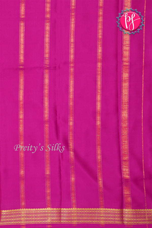 Pure Mysore Crepe Silk Saree-Peachishpink And Pink-PA22237