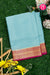 Pure Mysore Crepe Silk Saree-Powderblue And Pink-PA28937