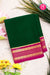 Pure Mysore Crepe Silk Saree-Green And Pink- PA34176