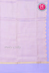 Pure Mysore Crepe Silk Saree Contrast PlainBorder -Green And Lightlavender-PA10788