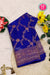PURE KADDI BANARASI CREPE SILK SAREE-Royalblue-PA29680