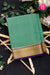 Pure Mysore Crepe Silk Saree-Tealgreen And Purple -PA28962