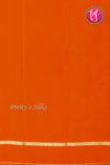 Pure Mysore Crepe Silk Saree-Orange-PA19482