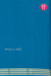 Pure Mysore Crepe Silk Saree-Tealblue-PA19578