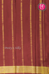 Pure Mysore Crepe Silk Saree -Pistagreen And Maroon-PF82724