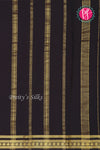 Pure Mysore Crepe Silk Saree-Red And Black-PA19913