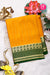 Pure Mysore Crepe Silk Saree-Yellow And Bottlegreen-PA26566