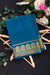 Pure Mysore Crepe Silk Saree-Mangoborder-Tealblue- PA35251