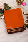 Pure Mysore Crepe Silk Saree-Rustorange And Deepmaroon-PA19960