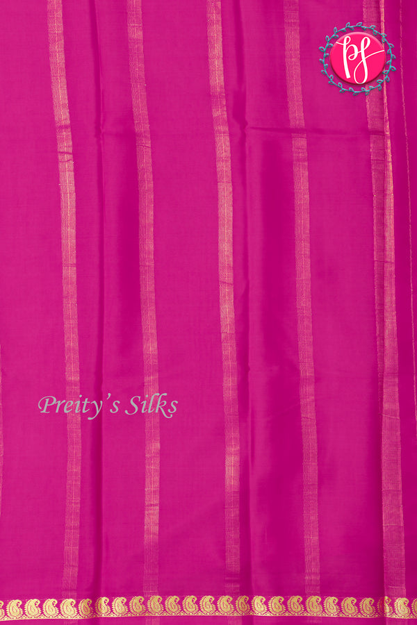 Pure Mysore Crepe Silk Saree-Pink-PA21766