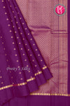 Half Pure Kanchipuram Silk Saree-Purple-PF82229