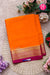 Pure Mysore Crepe Silk Saree-Orange And Pink-PA22436