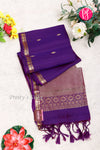 Kanchipuram Soft Silk Saree-Purple-PA35075