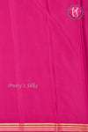 Pure Mysore Crepe Silk Saree-Green And Pink-PA19960