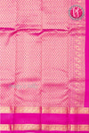 HalfPure Kanchipuram Silk Saree-Orange And Pink-PF59089