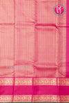 Pure Kanchipuram Silk Saree-Green And pink-PF63079